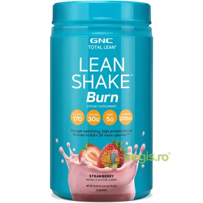 Proteina cu Amestec Termogenic, Aroma de Capsuni Total Lean Shake Burn 747.36g