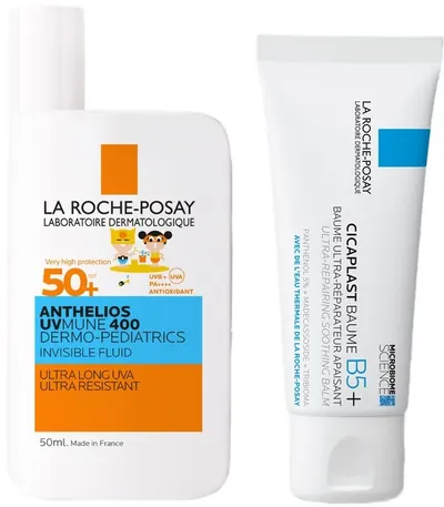 La Roche-Posay Anthelios & Cicaplast B5 Set - Fluid pentru copii UVMune 400 și Balsam calmant, 50 + 40 ml