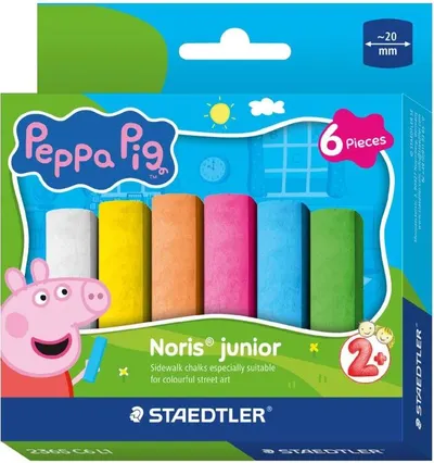 Set de crete colorate Staedtler Noris Junior - Peppa Pig - 6 culori