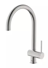 Baterie bucatarie Roca ONA A5A841FSM0, inalta, tip C, mat, Otel platinat