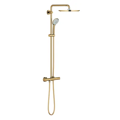 Sistem de dus Grohe Euphoria 310 26075GL0, 1/2, aparent, termostat, 310 mm, anti-oparire, 3 functii, pivotant, furtun 1.75 m, anti-calcar, lucios, Cool Sunrise