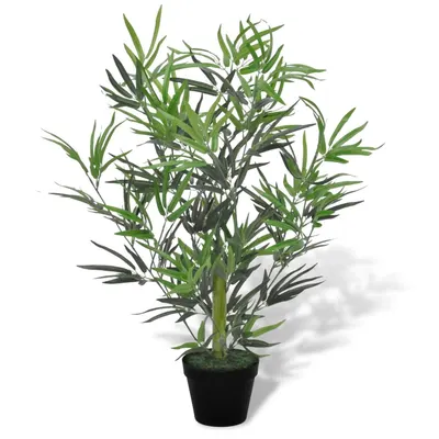 Bambus artificial cu ghiveci, 80 cm