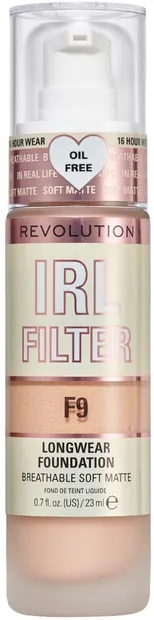 Makeup Revolution Fond de ten de lungă durată IRL Filter, F9, 23 ml
