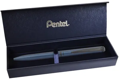 Pix tip roller cu buton Pentel EnerGel - Albastru, in cutie