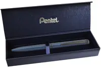 Pix tip roller cu buton Pentel EnerGel - Albastru, in cutie
