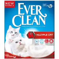 EVER CLEAN Multiple Cat, Fresh, așternut igienic pisici, granule, bentonită, aglomerant, neutralizare mirosuri, 10l