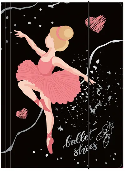 Mapă cu elastic Derform Ballerina 11 - A4