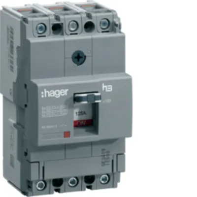 Disjunctor general x160 3P 25kA 125A, termic reglabil