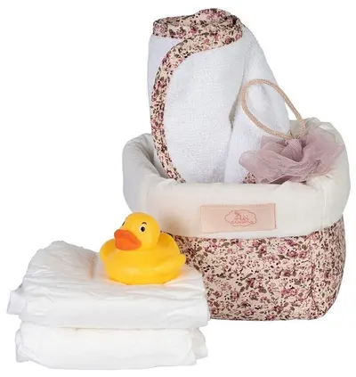 Set de joc Asi Dolls - Coș pentru păpuși și accesorii pentru baie, 36-50 cm