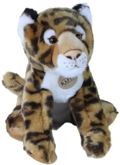 Jucărie de pluș Rappa Eco friends - Leopard, așezat, 30 cm