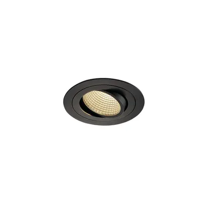 Spot incastrat, NEW TRIA 110 Ceiling lights, black LED, 3000K, round, black, 38°, 15W, incl. driver, clip springs