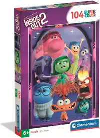 Puzzle pentru copii Clementoni din 104 piese - Emoțiile din Inside Out 2