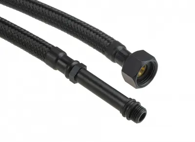 Furtun de racordare, pentru baterii cu montare pe consola, 40 cm, negru, Deante