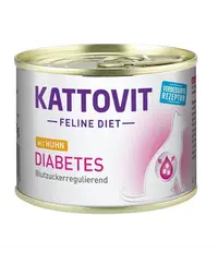 KATTOVIT Feline Diet Diabetes hrana umeda dietetica pentru pisici cu diabet, pui 185 g