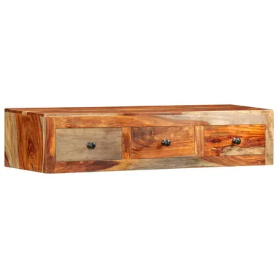 vidaXL Masă consolă de perete, 100x25x20 cm, lemn masiv de acacia