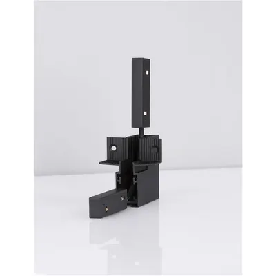 ULTRA SLIM MAGNETIC Nisipiu Negru Aluminiu Connector Vertical 90° Recessed Mounted cuout Gap