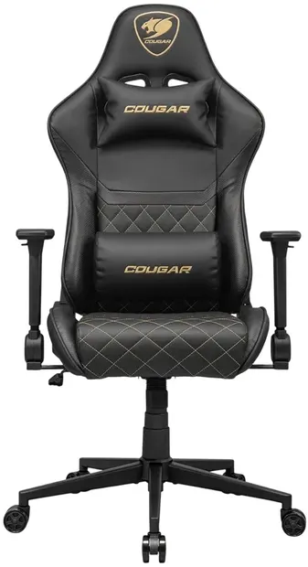Scaun gaming COUGAR - Armor One V2 Gold, negru/auriu