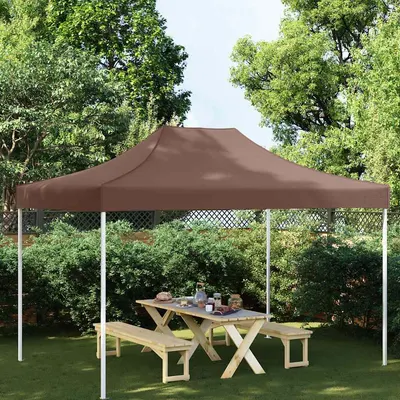 vidaXL Acoperiș pentru cort de petrecere, maro, 4 x 3 m, 270 g/m²