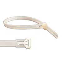 COLIER CABLU ALB cu deschidere 7,2×150