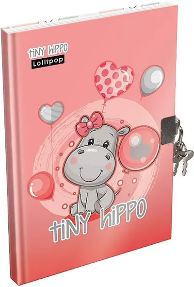 Jurnal secret cu lacăt Lizzy Card Lollipop Thiny Hippo - A5