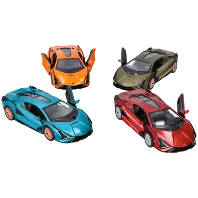 Masinuta Lamborghini Sián, die-cast, scara 1 la 40, lungime 12.5 cm