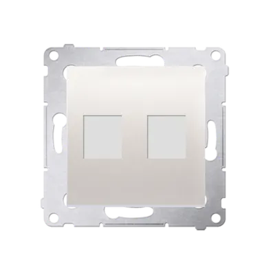 Capac pentru prize telefonice si de retea RJ45/RJ12, crem