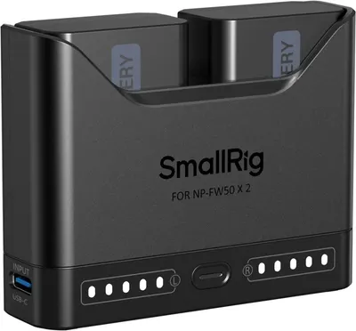 Set de două baterii și încărcător SmallRig - Turbo, Sony NP-FW50