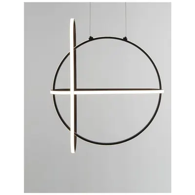 Lampa suspendata ARTE Mat Negru Aluminiu & Acrylic LED 48.6 Wat 230 Volt 3360Lm 3000K IP20