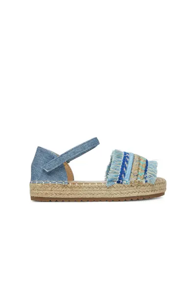 Espadrile copii - albastru - tesatura