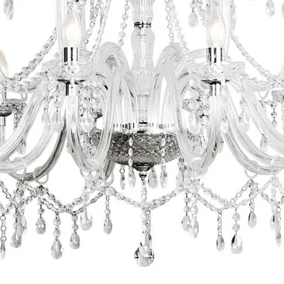Lampa suspendata Katie 18 Light Chandelier Dual Mount Acrylic Glass