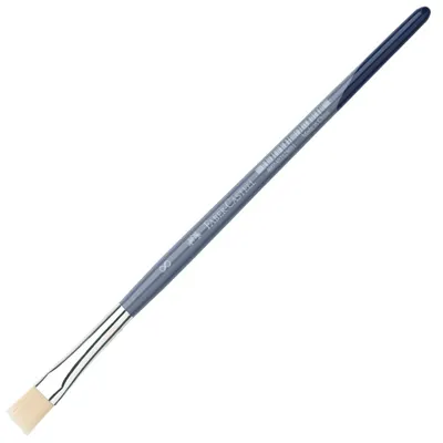 Pensula plata pentru desen Faber-Castell №8 - Par sintetic