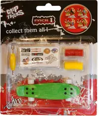 Jucarie pentru degete Grip&Trick - Penny Board, verde