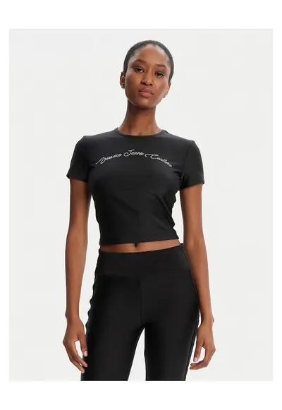 Tricou scurt pentru dama - Negru