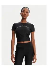 Tricou scurt pentru dama - Negru