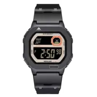 NORTH EDGE X1 - Ceas sport bărbătesc quartz, cadran pătrat, cronometru, alarmă, calendar complet, rezistent la apă 5ATM