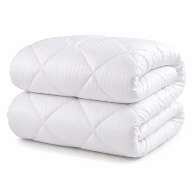 Pilota tip DAMASC alb, PREMIUM, 180x200cm, 250 gr/m, Fabricata in Romania