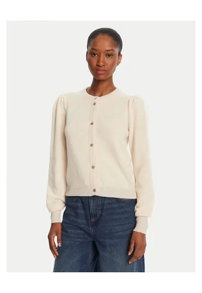 Cardigan dama bej - pulover elegant