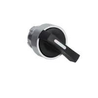 Cap de comutator, Easy Harmony XB2, metal, negru, 22mm, maner lung, 2 pozitii, cu revenire