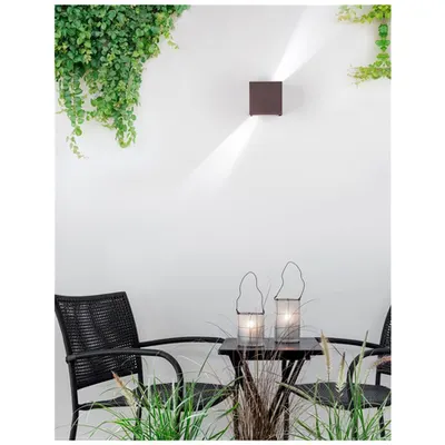 Aplica COMO Antique Brown Aluminiu, Adjustable Beam LED 2x3 Wat 510Lm 3000K, 220-240 Volt 50Hz -IP54