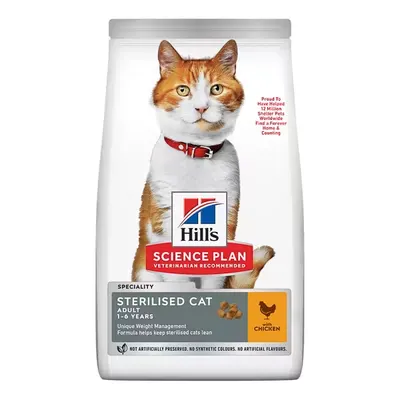 Hrana uscata pisici, Hill's Science Plan Feline Adult Sterilised Chicken, 1.5 kg
