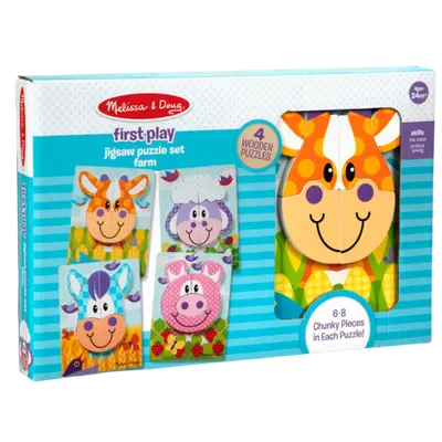 Set 4 puzzle Animale domestice - Melissa & Doug