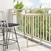 Gossi masa pliabila de gradina bej 90x51x75 cm poly ratan