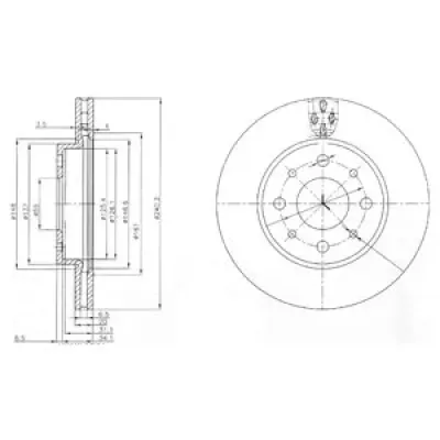 Disc frana DELPHI BG3839