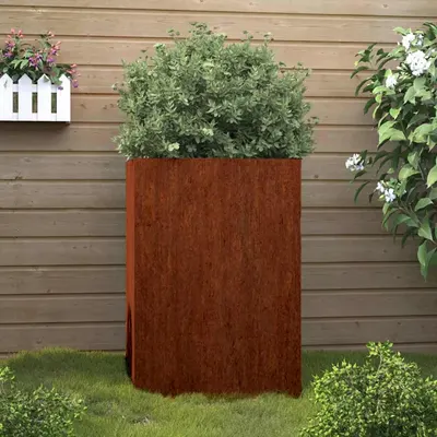 vidaXL Jardinieră, 42x38x75 cm, oțel corten