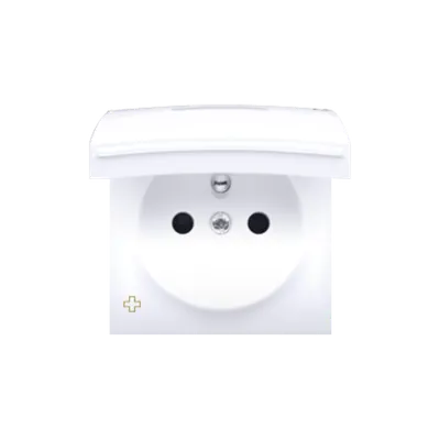 Carcasa pentru priza simpla IP44, antibacterial, alb