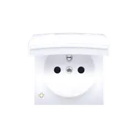 Carcasa pentru priza simpla IP44, antibacterial, alb