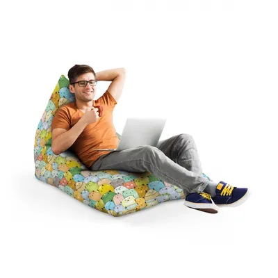 Fotoliu Puf Bean Bag tip Lounge Invazia pisicilor ocru