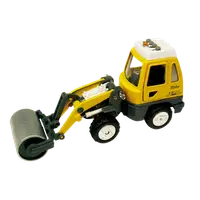 Utilaj de constructii de jucarie cu sunete si lumini, 16-18 cm, cilindru compactor