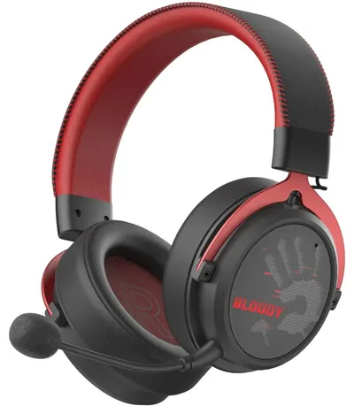 Căști pentru gaming A4tech - Bloody MR590, wireless, roșii/negri