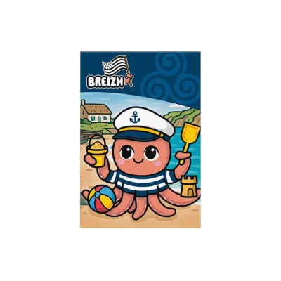 Magnet Standard The Good Gift - Pieuvre Breizh Kawaii